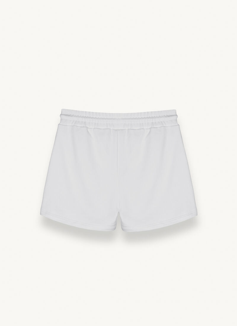 Cotton-blend fleece shorts