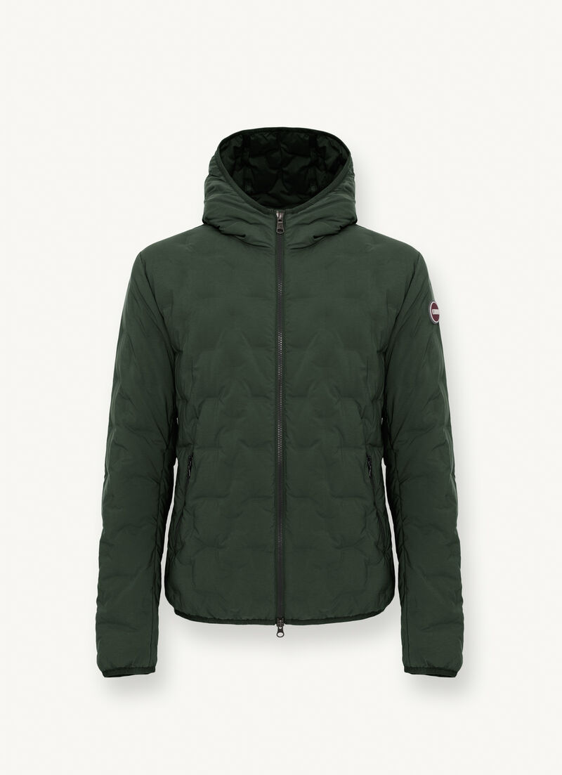 Quilted jacket with hood