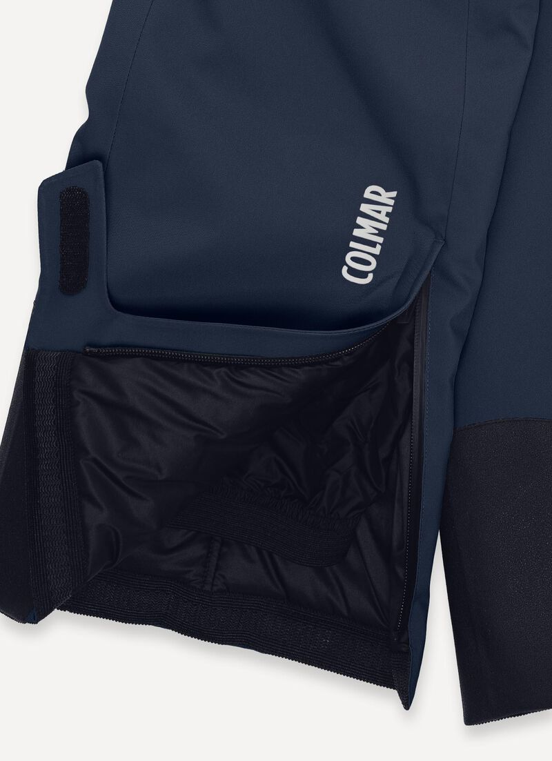 Padded 4Way fabric ski salopettes