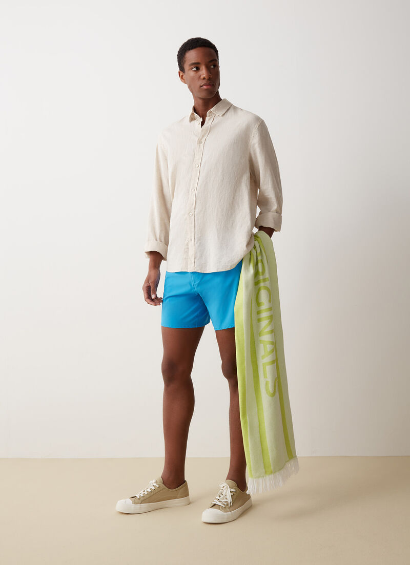 Cotton blend jacquard towel