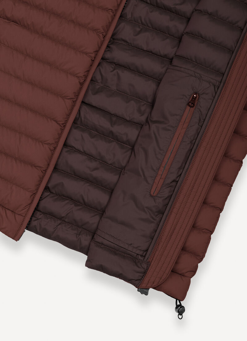 Light down vest with drawstring