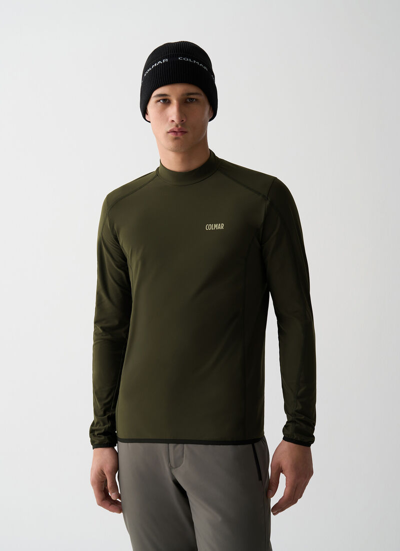 Thermal stretch ski jumper