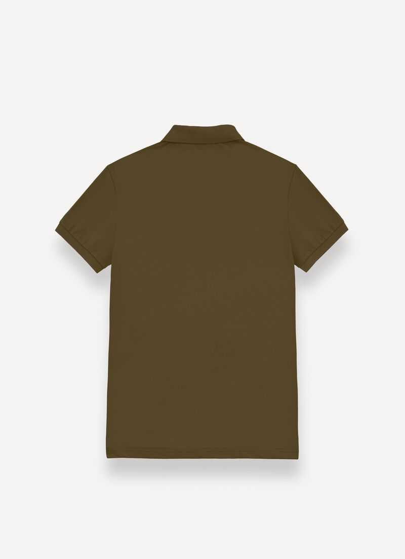 Piqué polo-shirt with ribbed trims