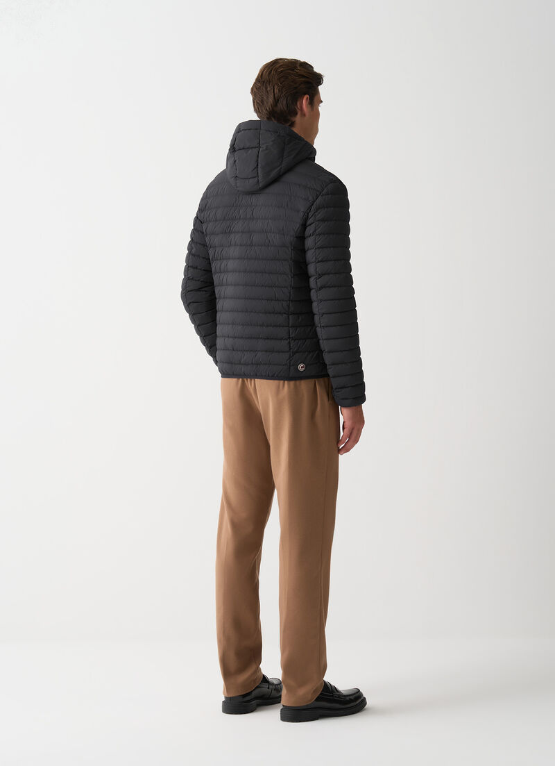 Light down jacket with hood