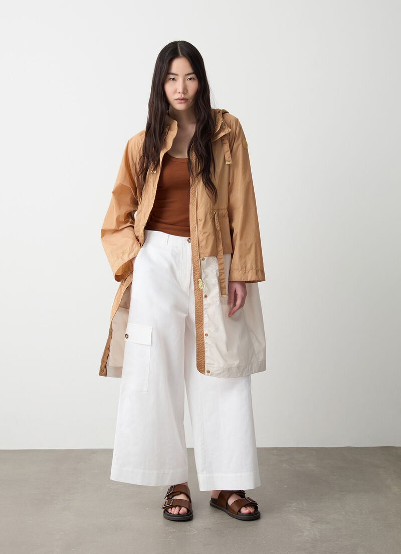 Long oversized cotton jacket