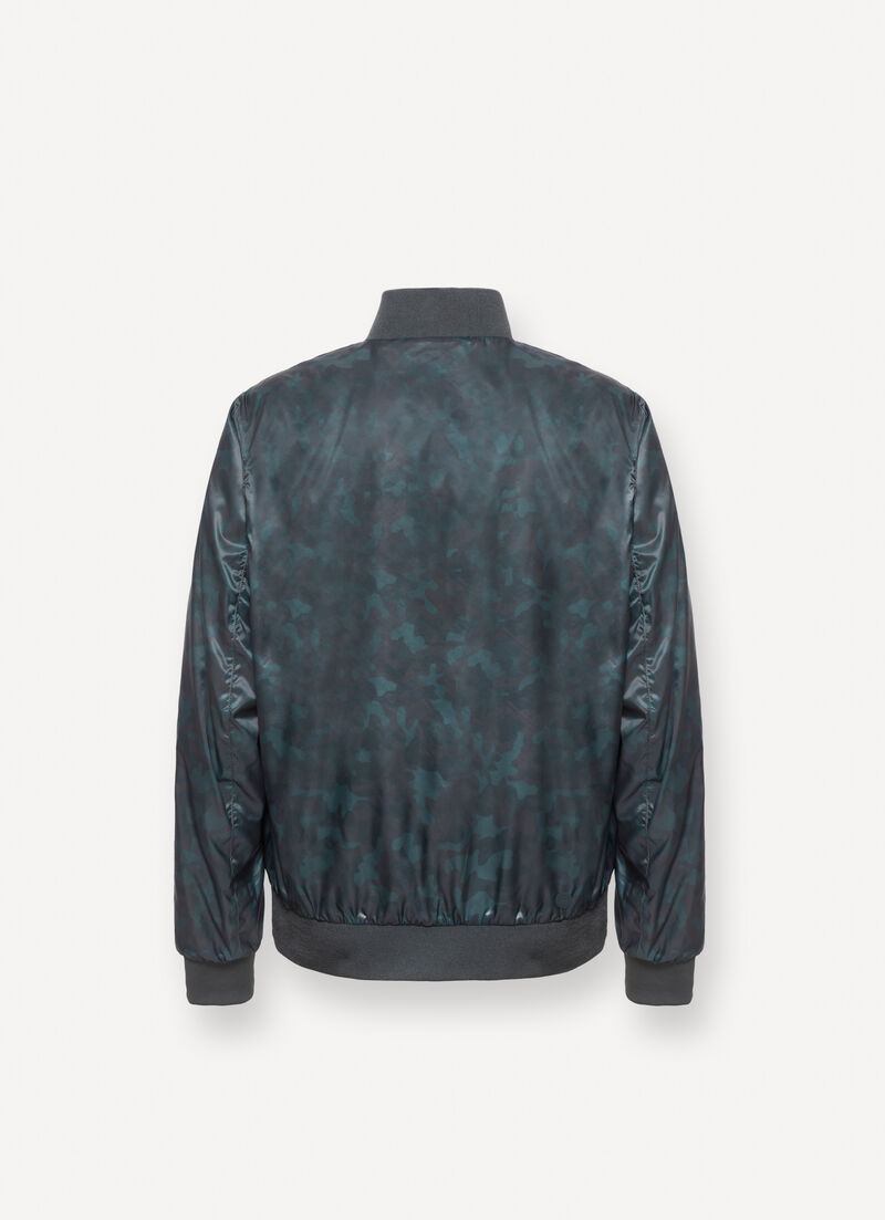 Reversible camouflage bomber jacket
