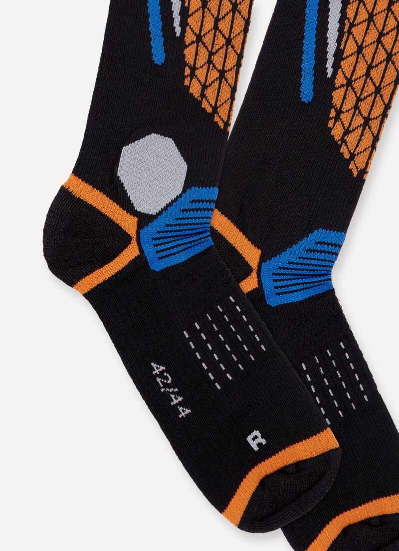 Unisex geometric Ski Socks