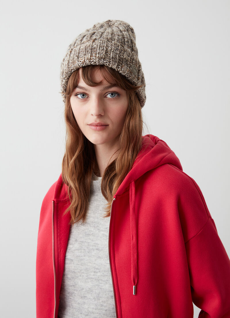 Unisex multi-coloured wool hat