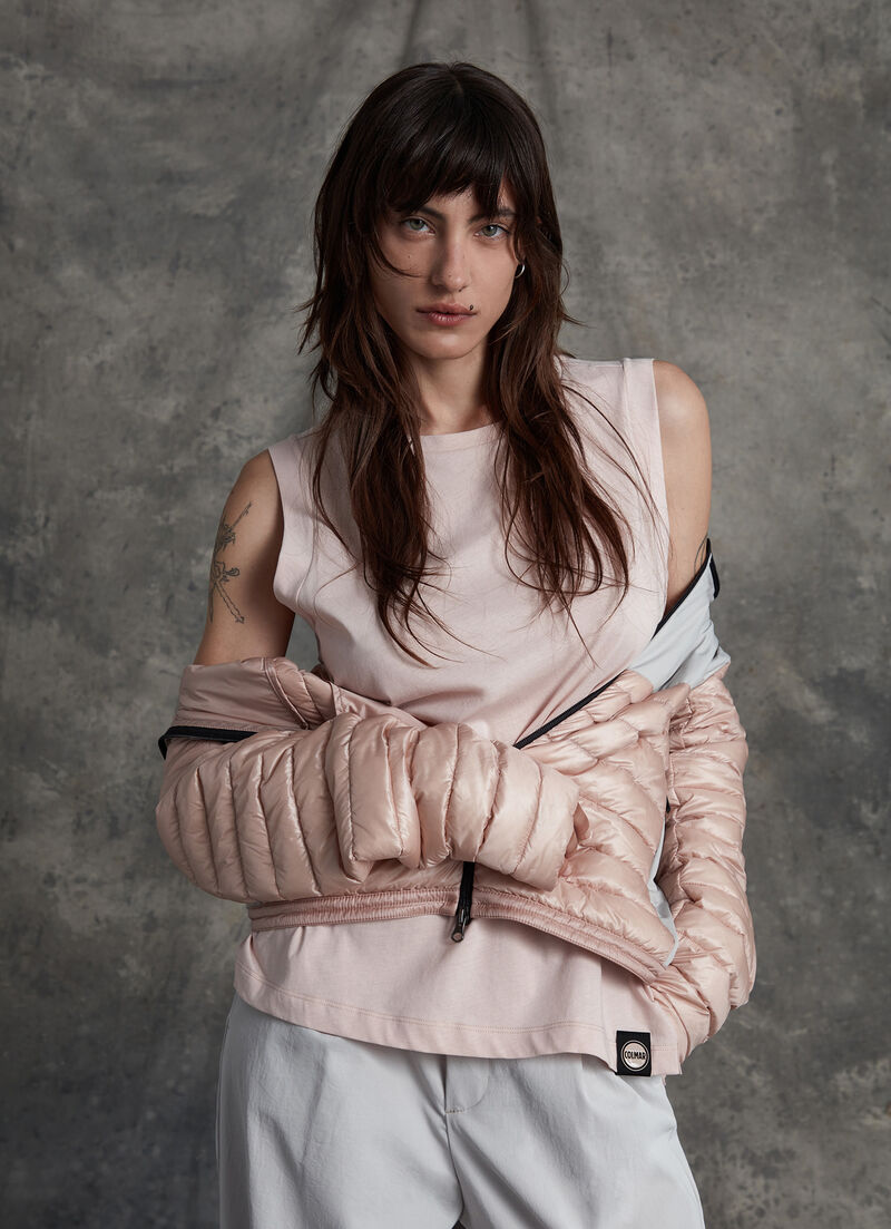 Sleeveless cotton jersey top