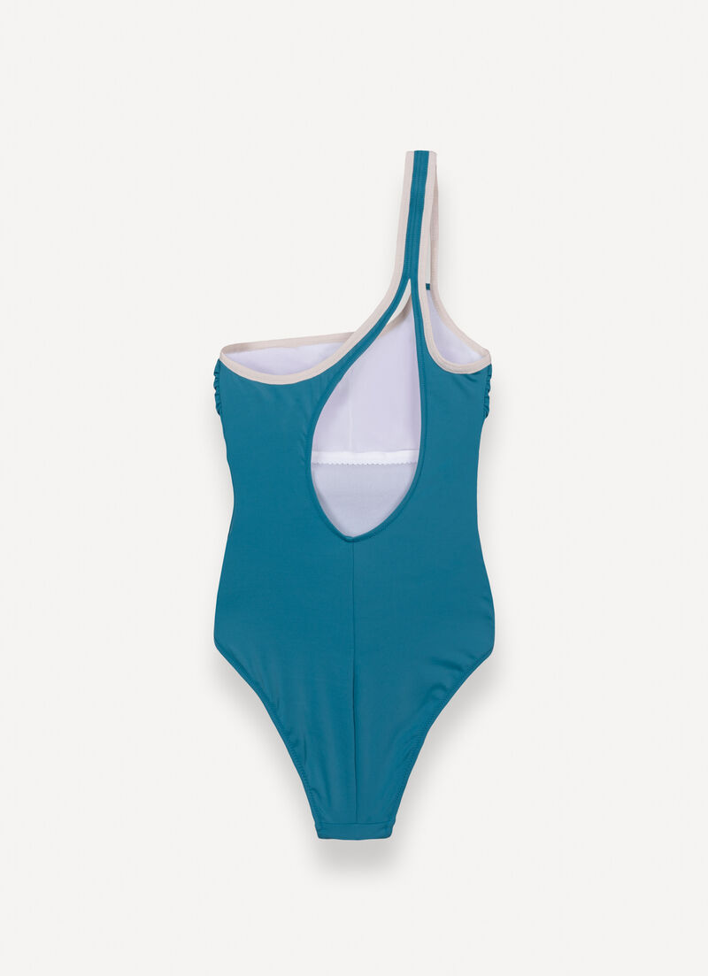 One-piece, one-shoulder swimsuit