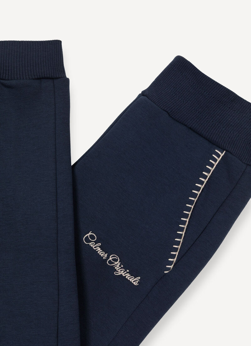 Tracksuit bottoms with embroidery