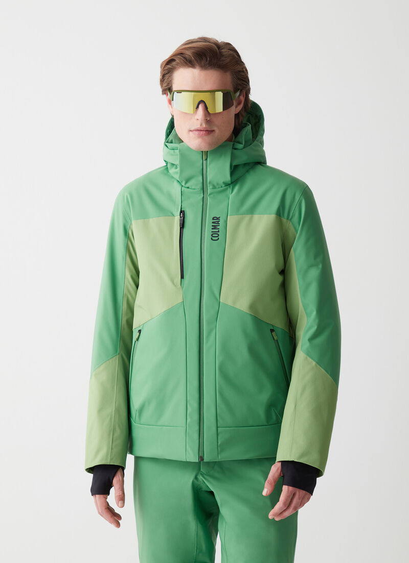 Ski jacket with ventilation zip