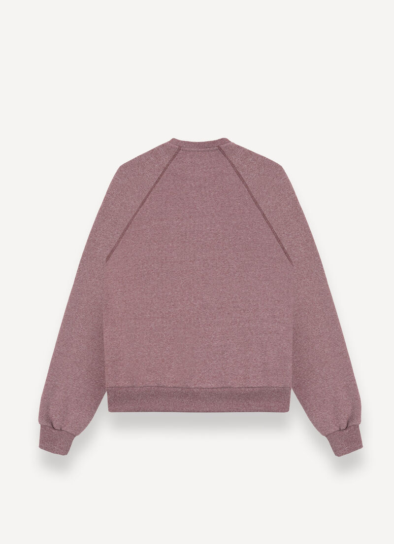 Melange crew-neck sweatshirt