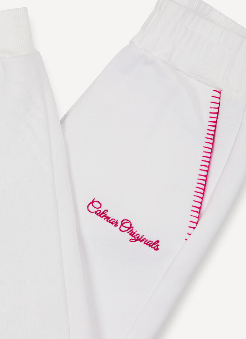 Tracksuit bottoms with embroidery