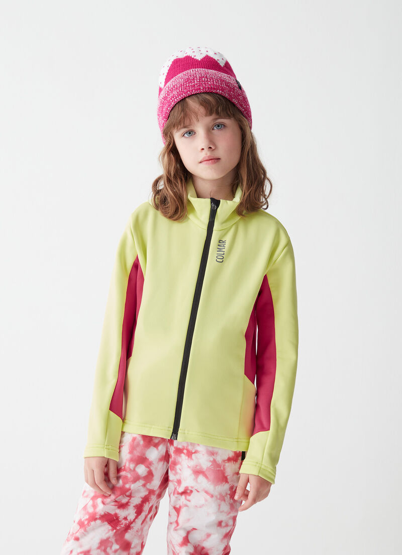 Girls’ full-zip ski sweatshirt