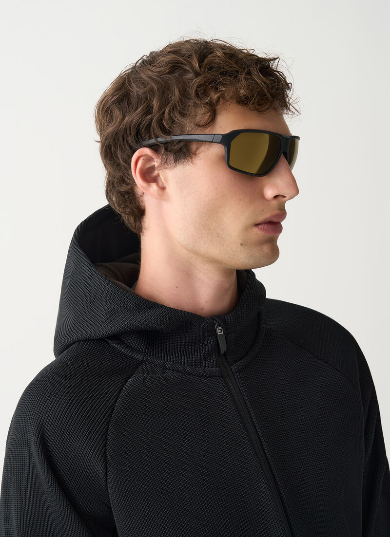 Knit fleece ski hoody