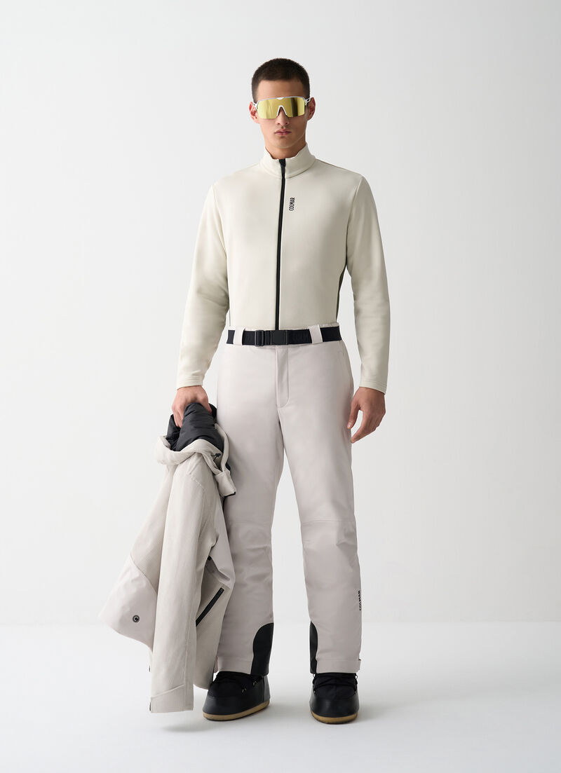 Padded ski pants with belt