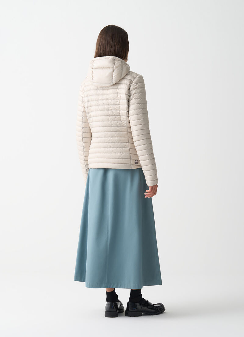 Light down jacket with hood