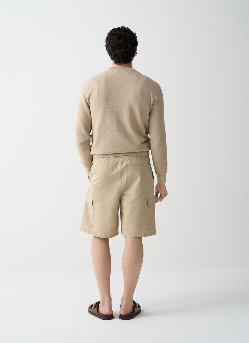 Linen safari shorts