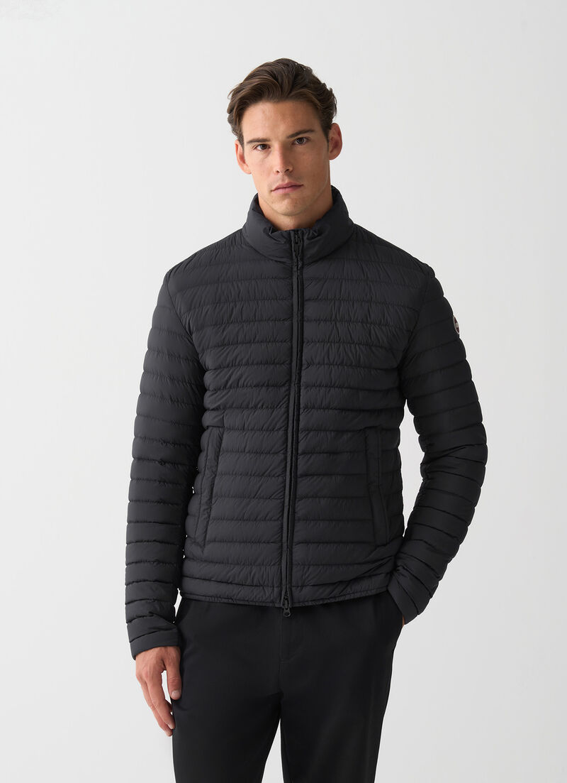 Light down jacket with padded collar