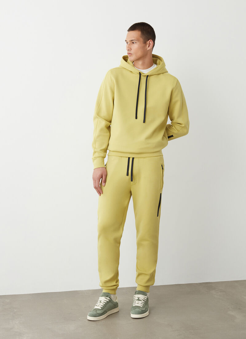 Jumpsuit trousers with zip