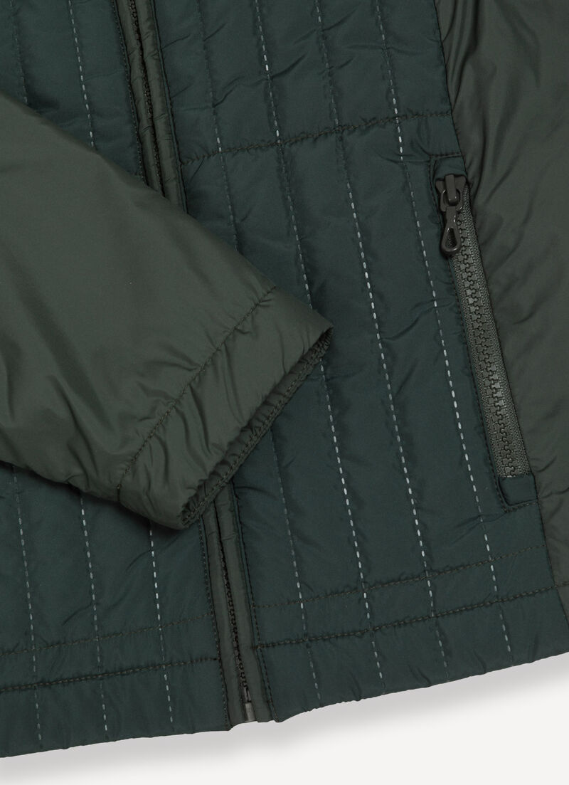 Biker jacket with wad padding