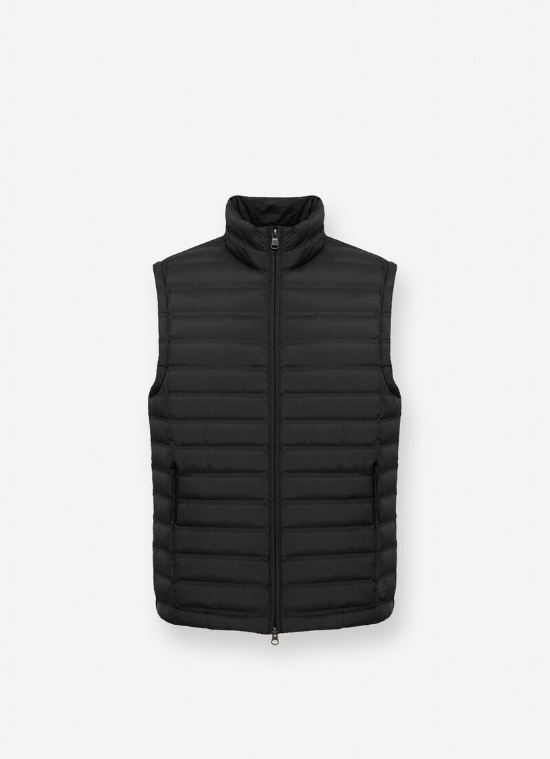 Seamless down-padded vest
