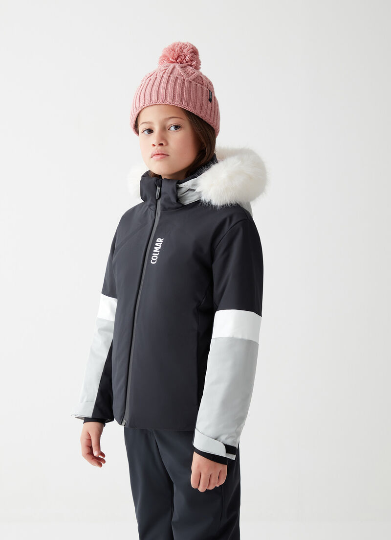 Girls’ ski jacket with fur