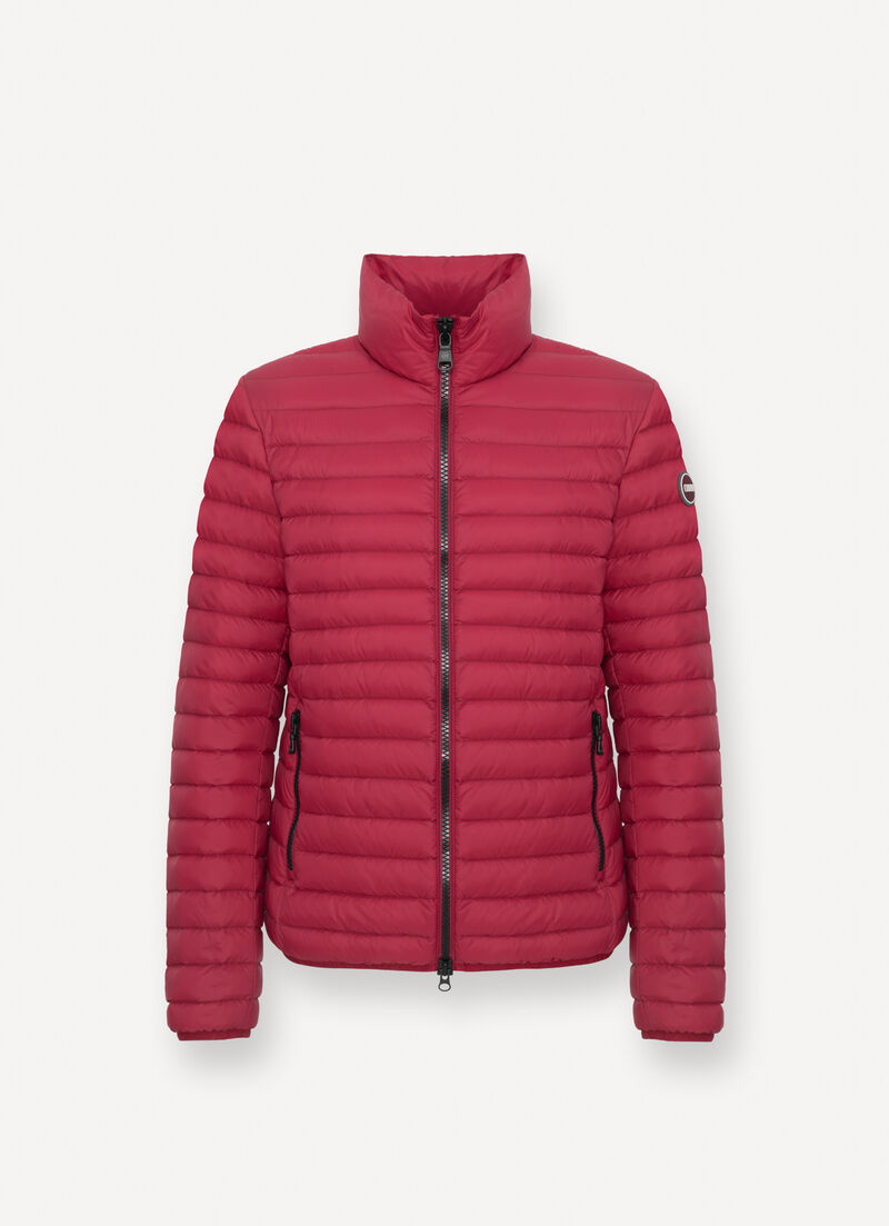 Autumn-weight down jacket with padded collar