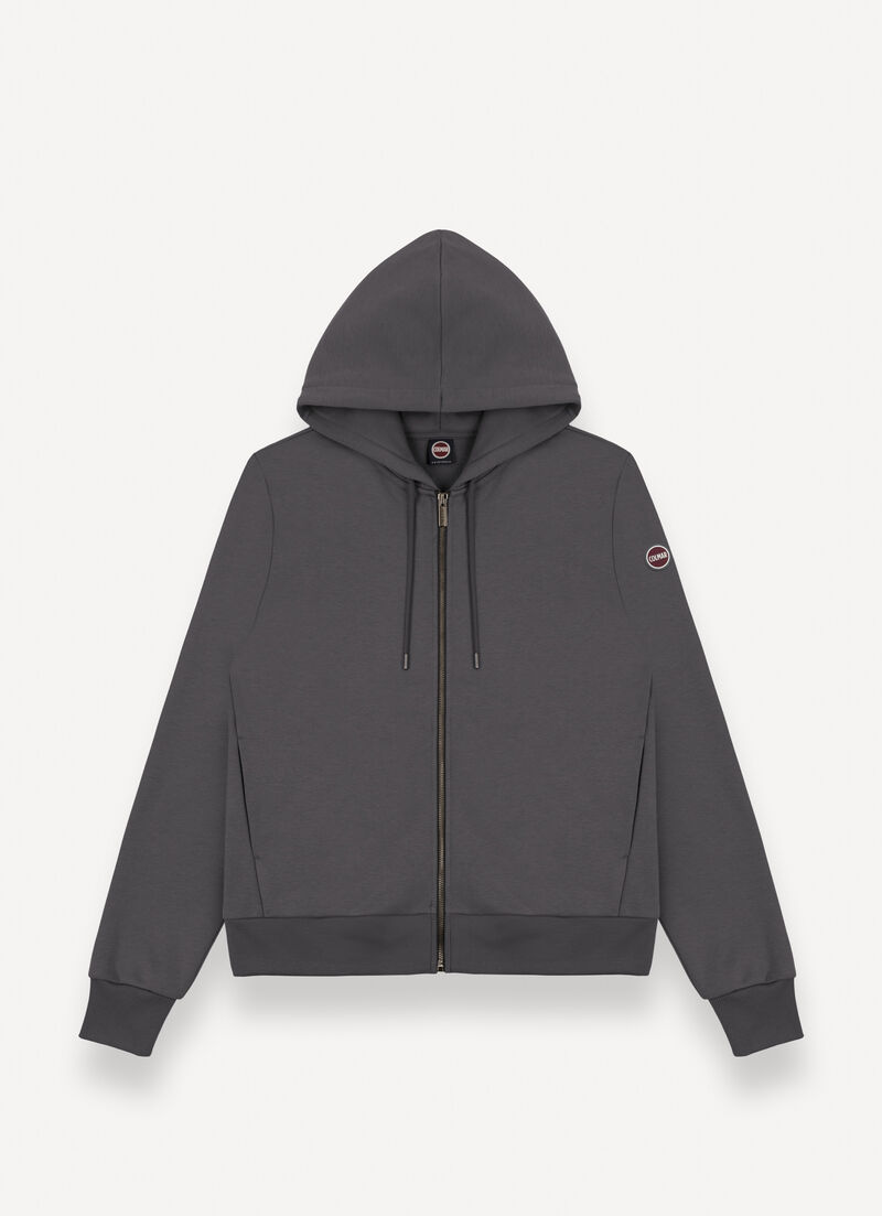 Full zip cotton sweatshirt