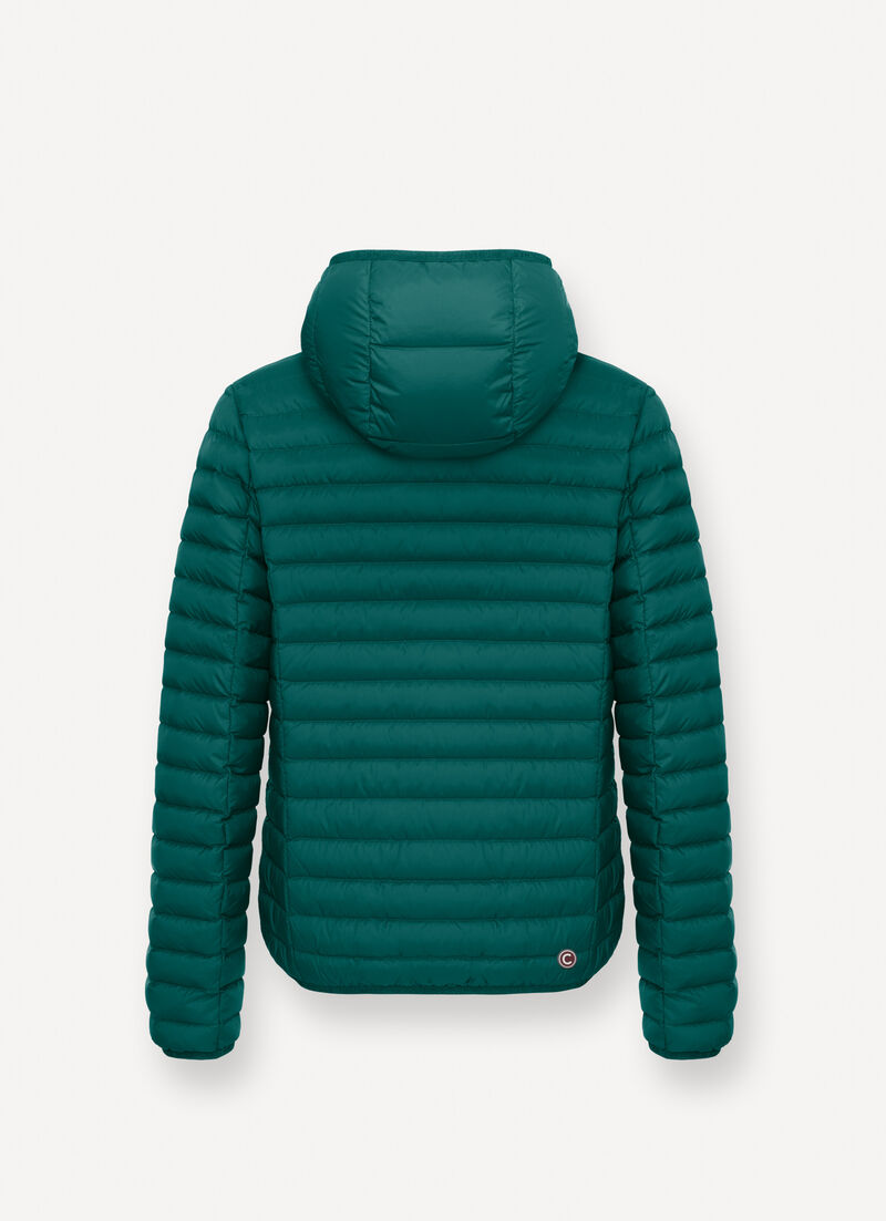 Light down jacket with hood