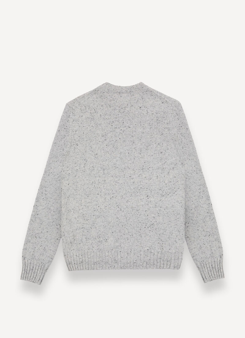 Multi-coloured crew-neck pullover