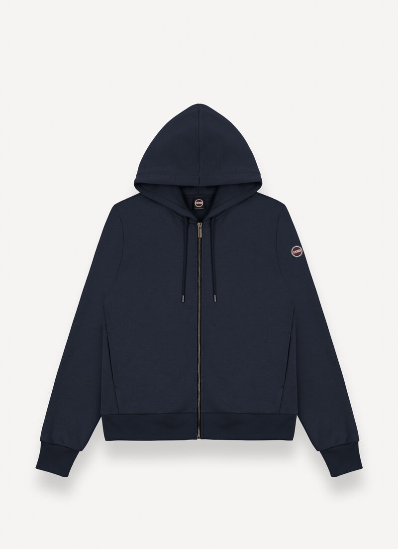 Full zip cotton sweatshirt