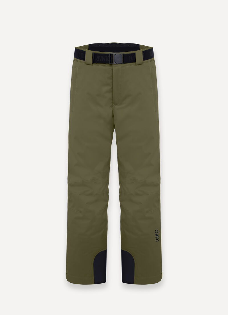 Padded ski pants with belt