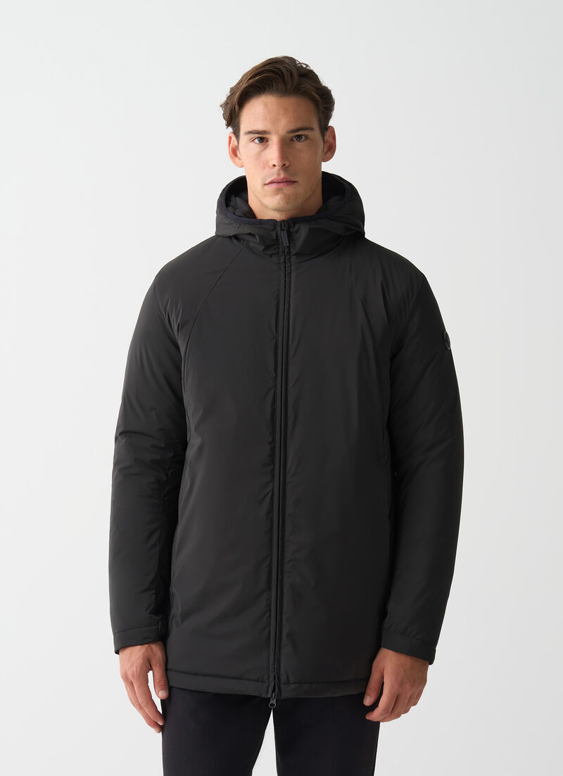 Long autumn-weight stretch jacket