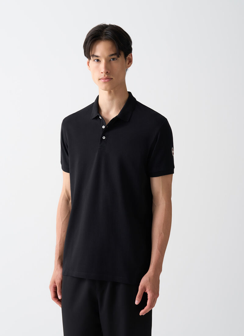 Cotton piqué polo-shirt