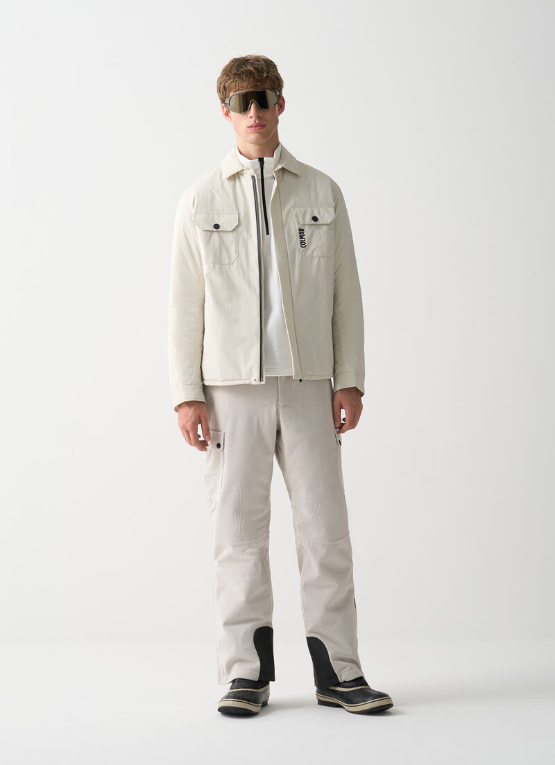 Padded corduroy ski pants