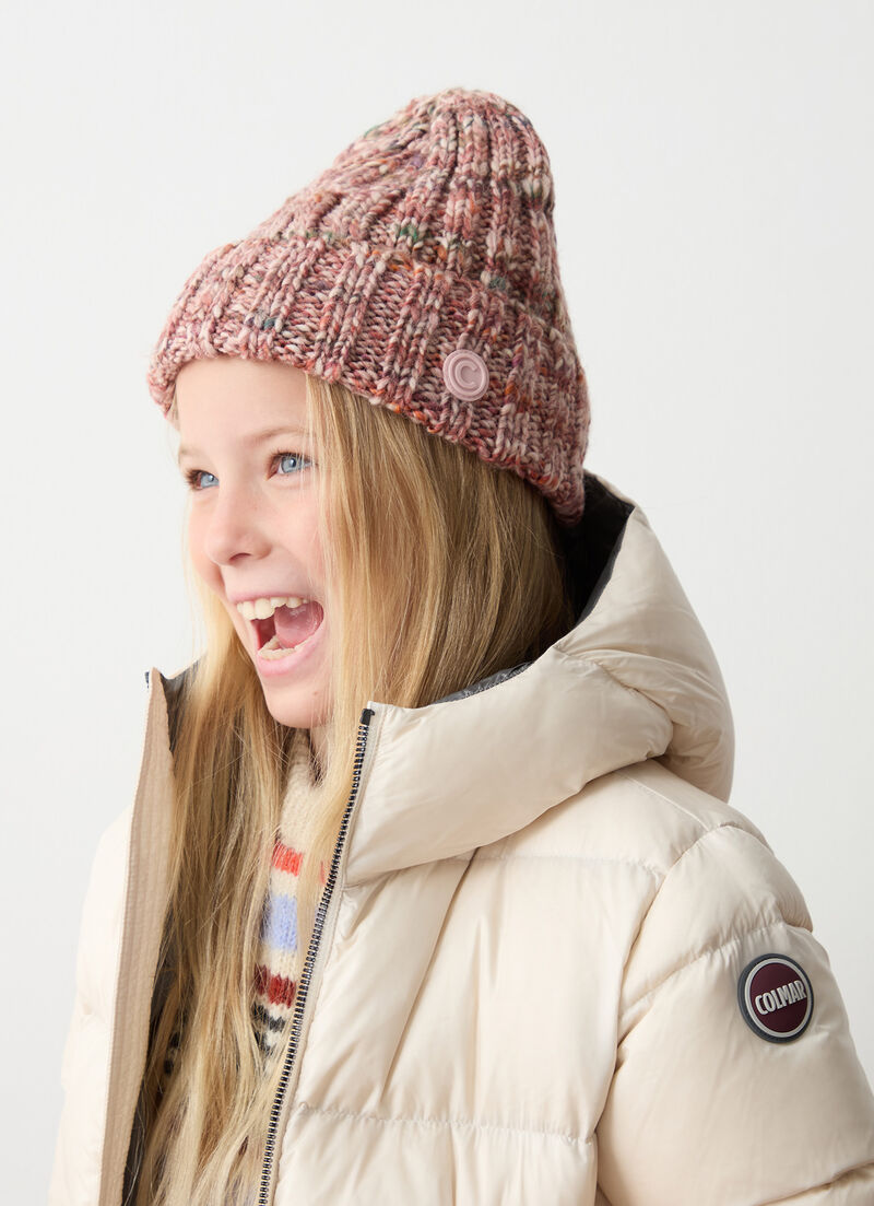 Unisex multi-coloured wool hat