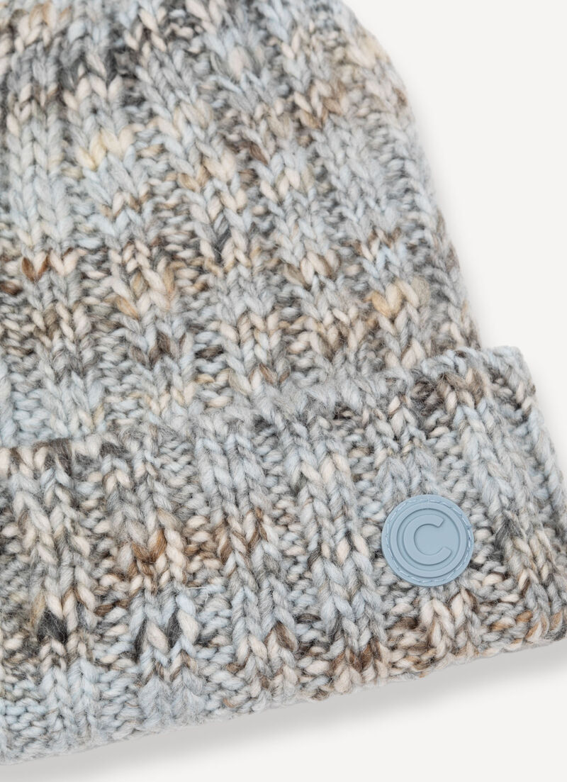 Unisex multi-coloured wool hat