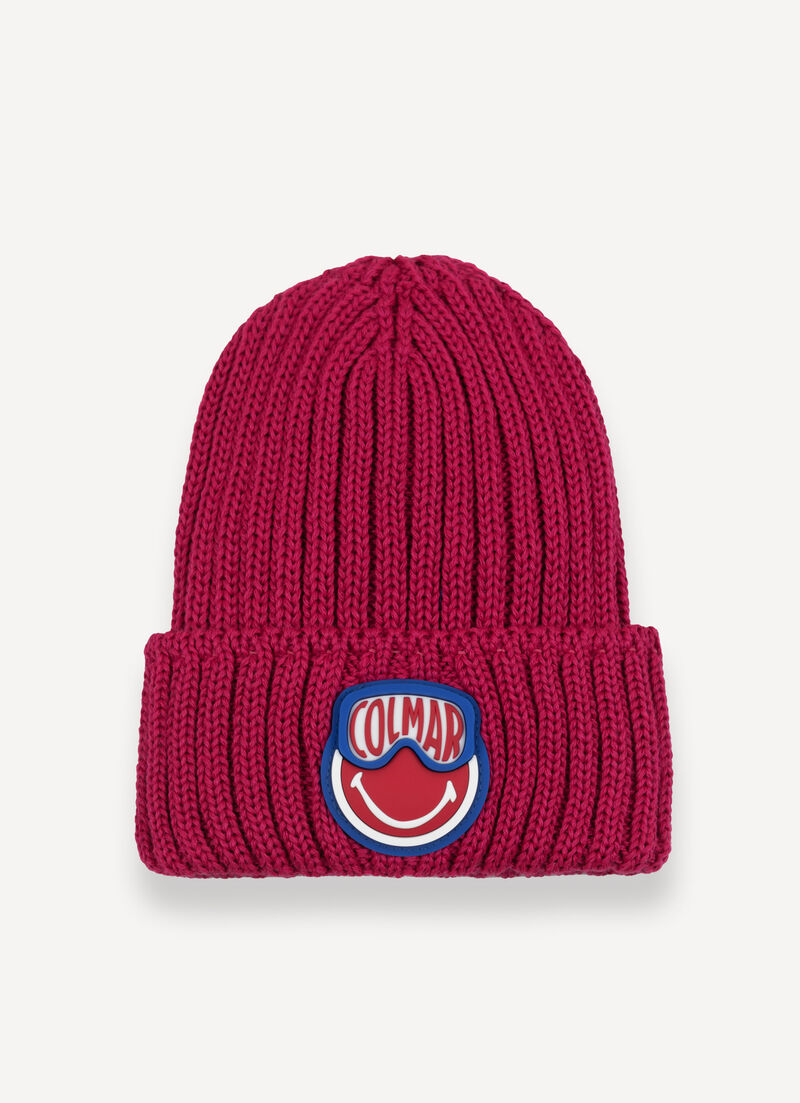 SmileyWorld® rib-knit hat
