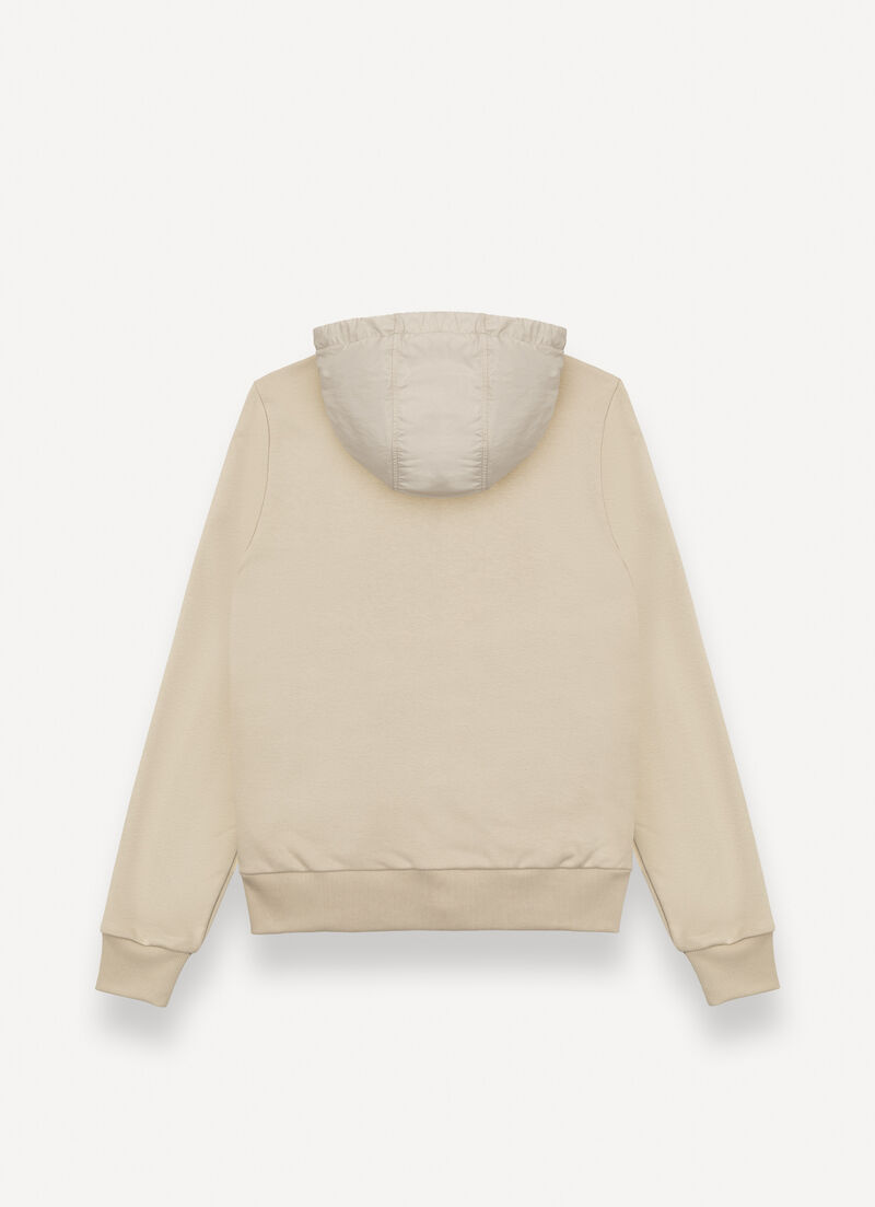 Sweatshirt with nylon details