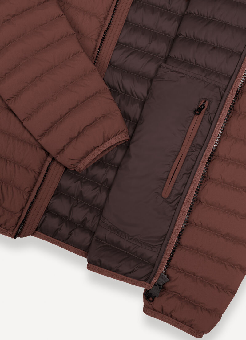 Light down jacket with hood