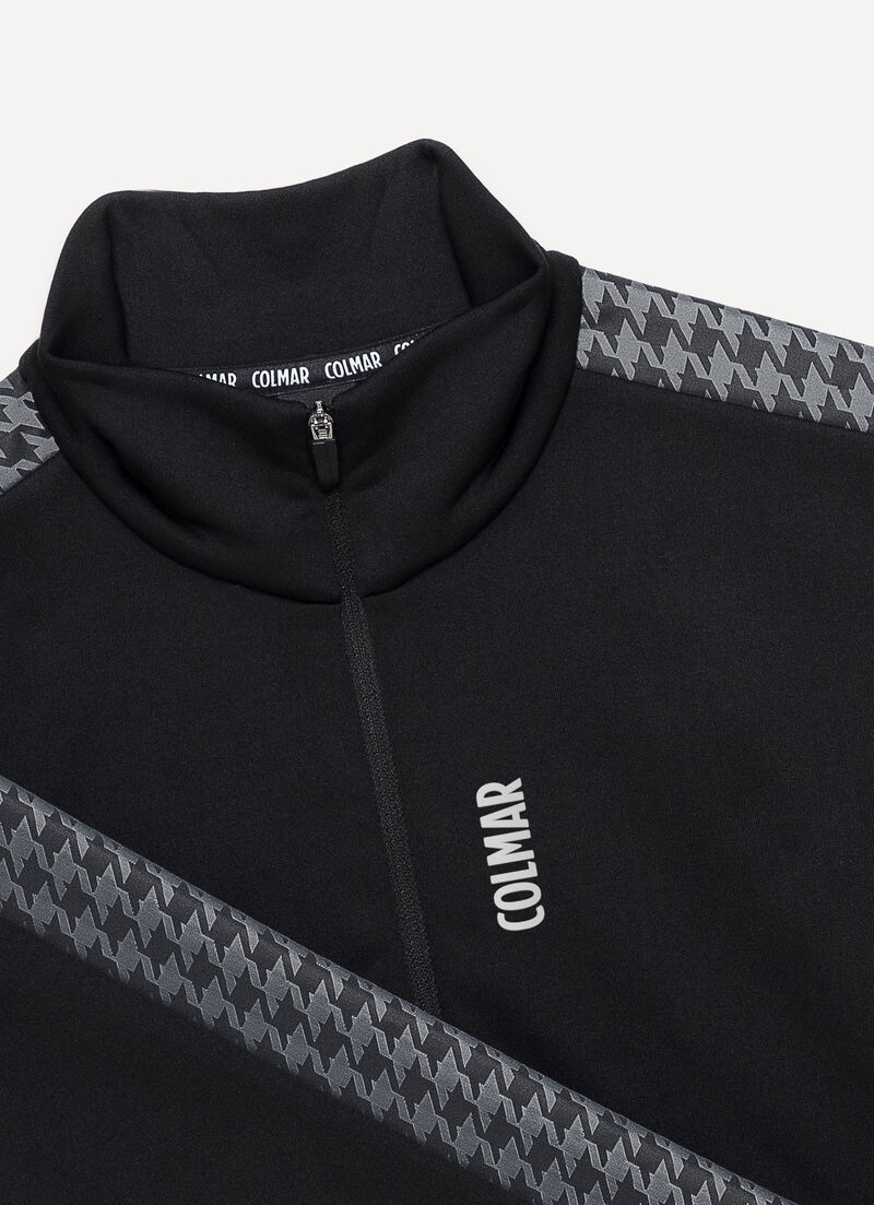Houndstooth ski fleece