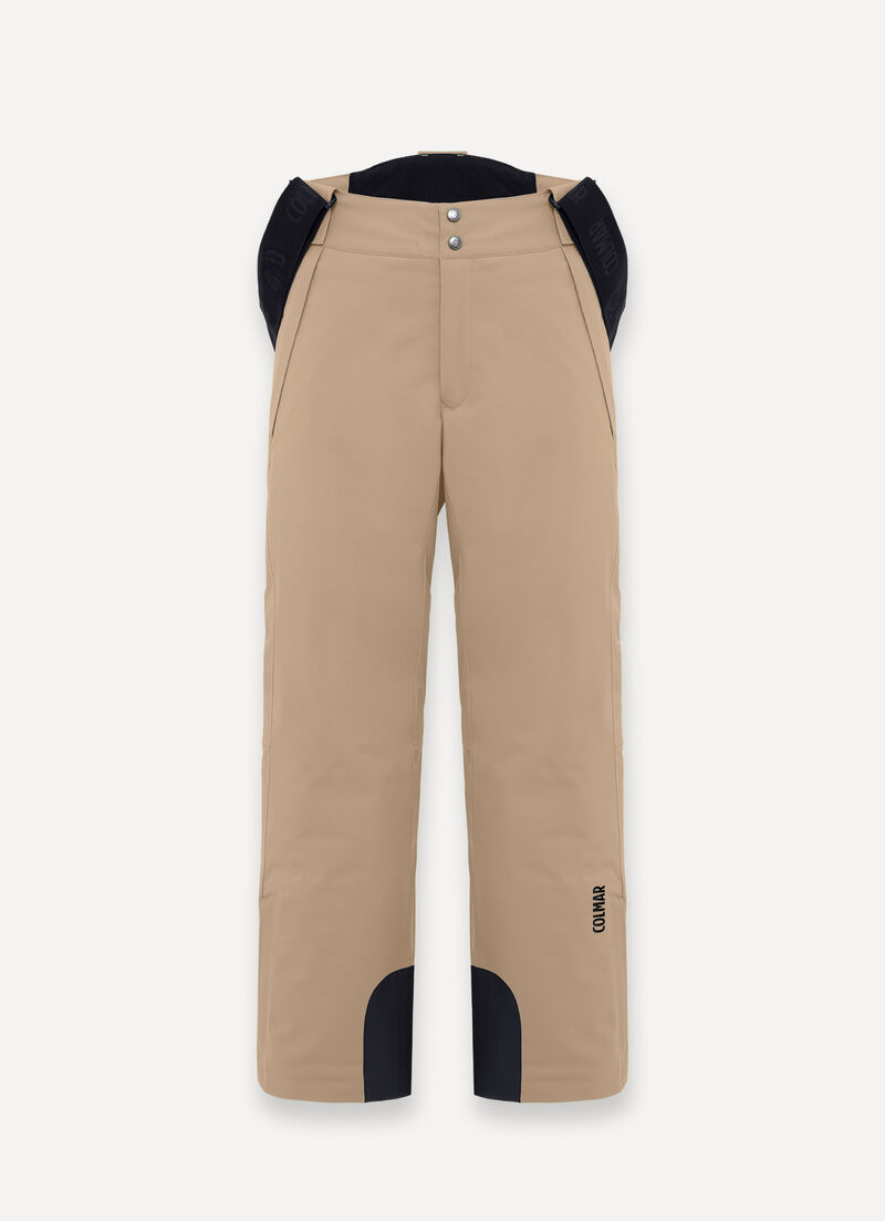 Padded 4Way fabric ski salopettes