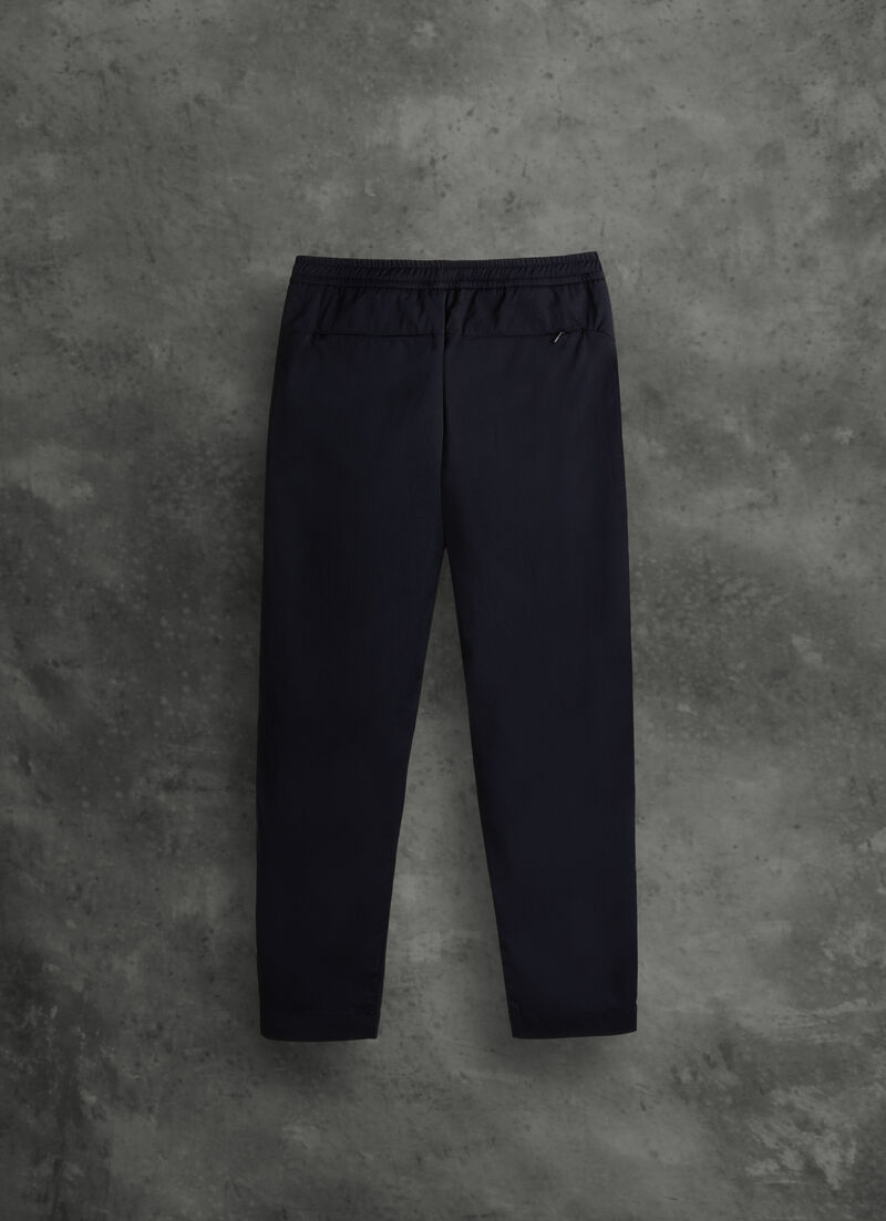 Drawstring trousers in technical fabric