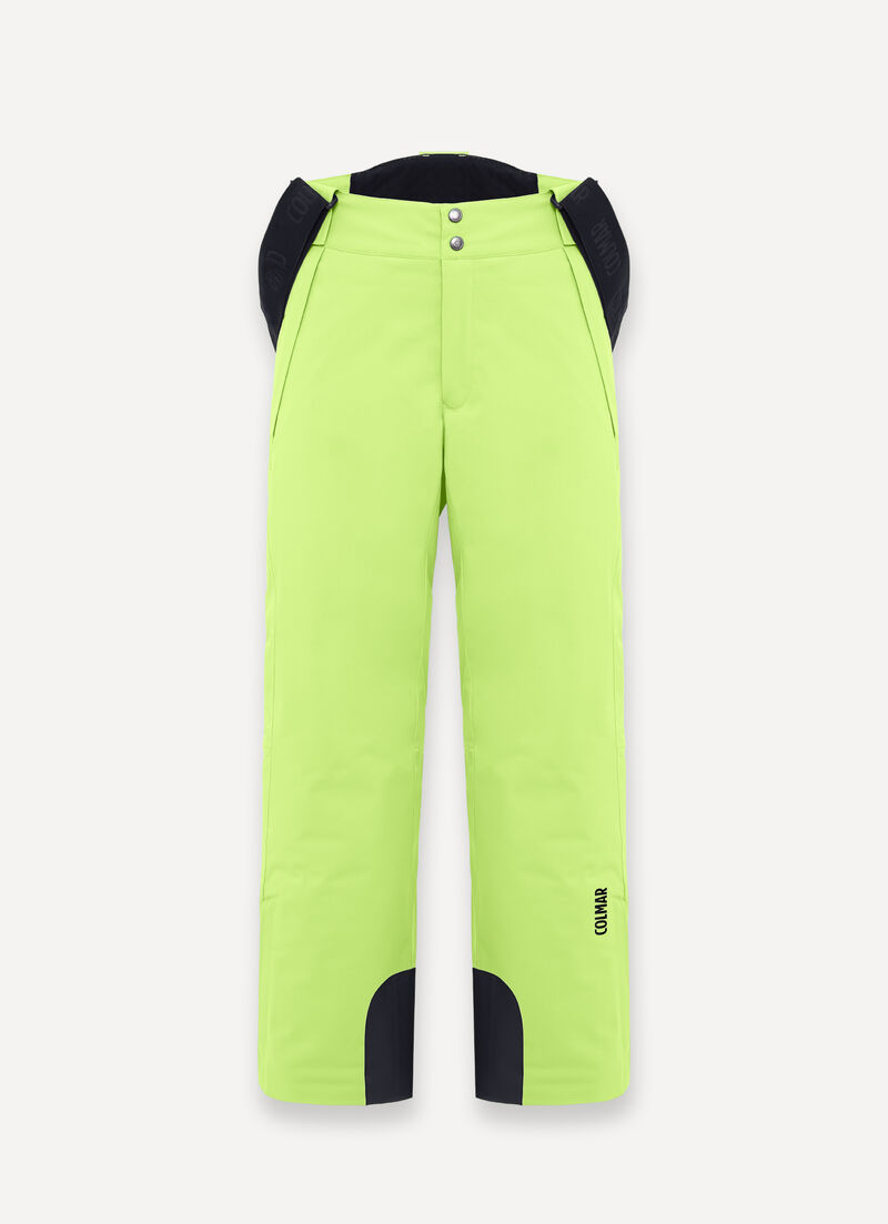 Padded 4Way fabric ski salopettes