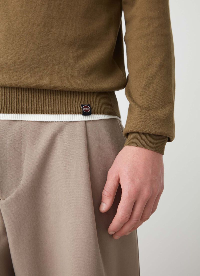 Faded crew-neck pullover