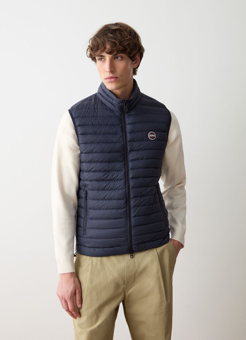 Quilted down vest