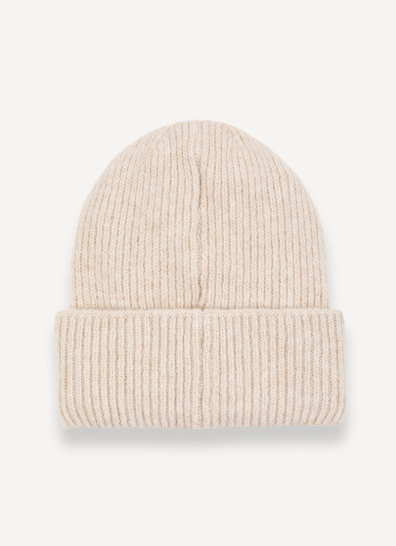Women's wool-blend hat with lurex thread