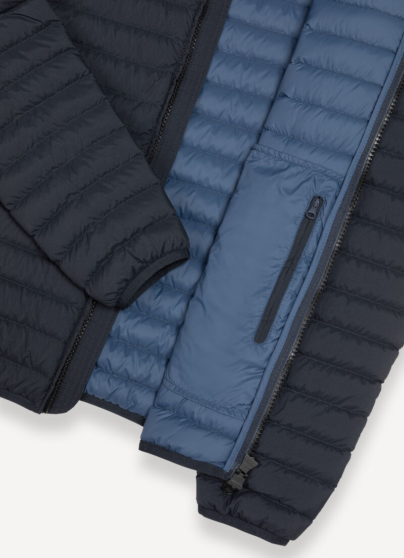 Light down jacket with hood